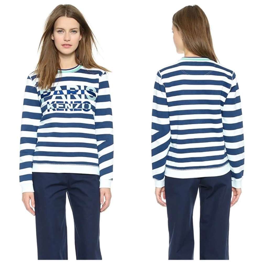 Kenzo Paris striped sweatshirt Small